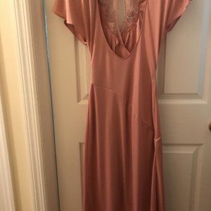 Climax pink/salmon colored sequin dress